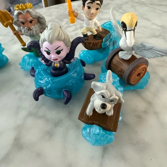 The Little Mermaid McDonalds Complete Toy Collection  all 8 included - Picture 5 of 7